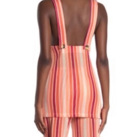 Free People Bridget Striped Buttondown Tank Top - Picture 2 of 9